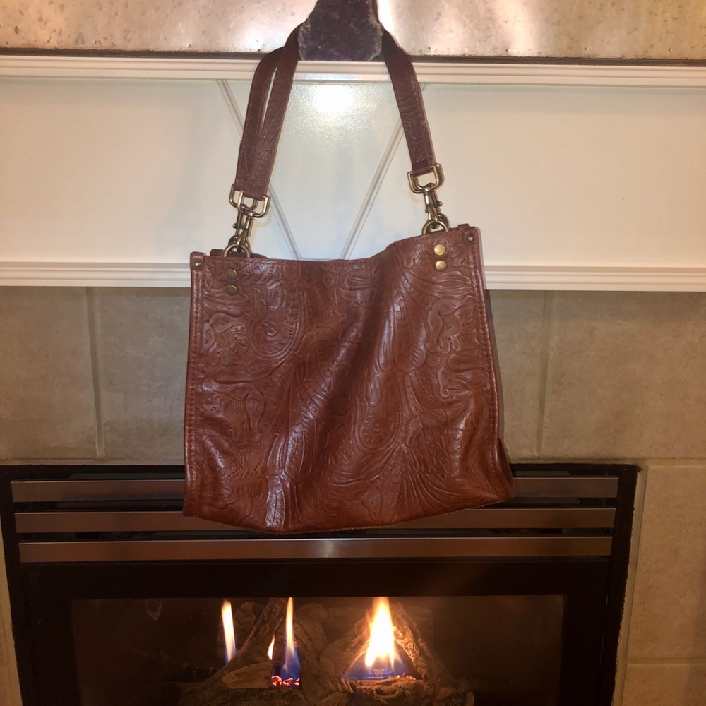 American Leather Co Lenox Triple Entry Satchel